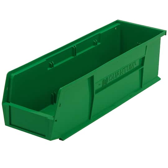 B2777111 5.50 x 18 in. D x 5 in. Ultra Series Stack & Hang Bin - Green - Polypropylene 4 Slots - Pack of 12
